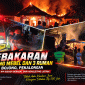 Kebakaran Gudang Mebel dan 3 Rumah di Bojong Pekalongan