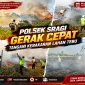 Kebakaran lahan tebu Sragi Pekalongan