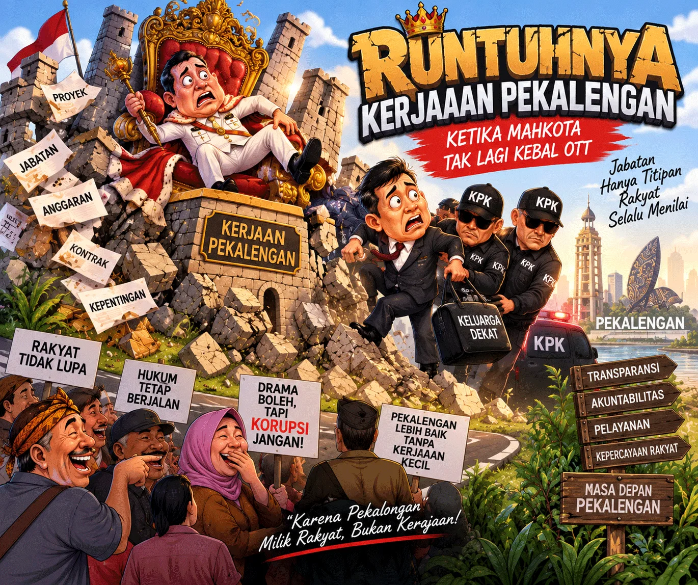 Runtuhnya Kerajaan Pekalengan: Ketika Mahkota Tak Lagi Kebal OTT