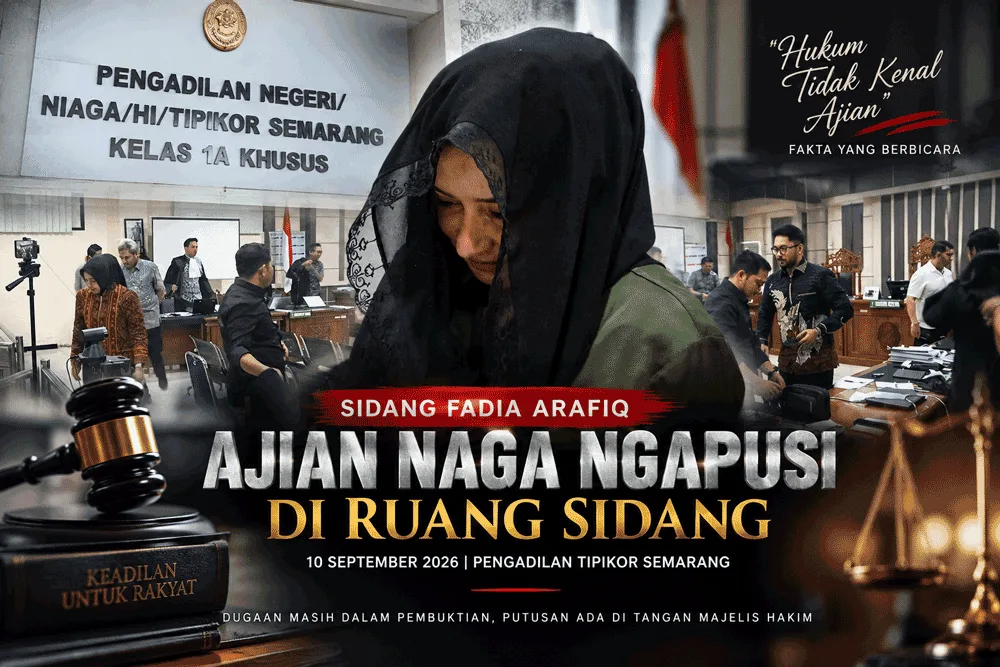 Ajian Naga Ngapusi di Ruang Sidang Fadia Arafiq