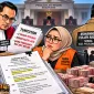 Ilustrasi satire Mohammad Yulian Akbar dalam dokumen barang bukti perkara Fadia Arafiq